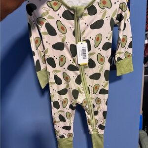 Avocado Print Kids bamboo pjs